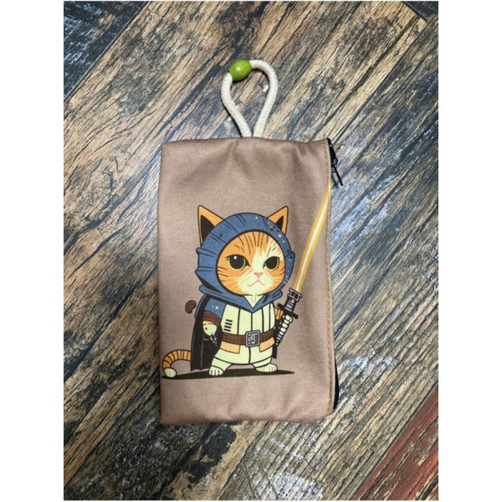 Street Bag Jeday Kedi baskılı Kalemlik , El Çantas , Baskılı Bez Çanta , Makyaj Çantası - Bronz Kahve Makyaj Fırça ve Aksesuarları Fiyatı