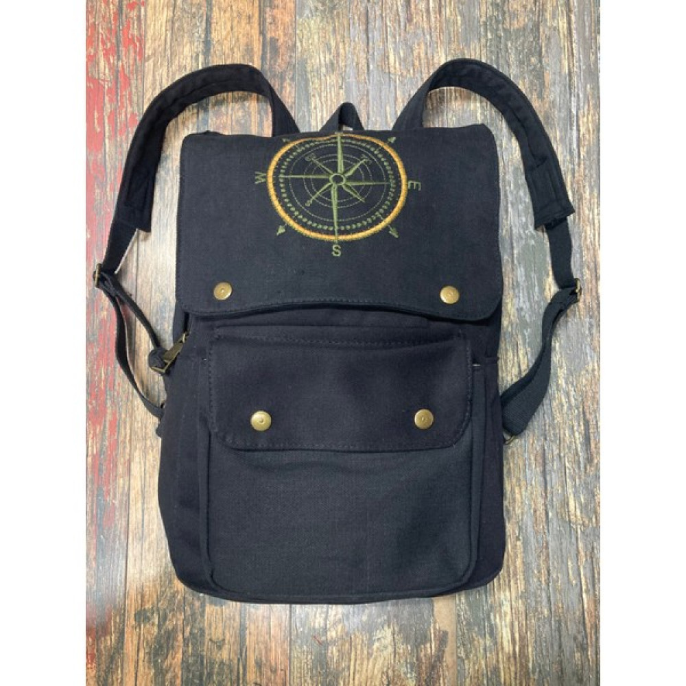 Street Bag Pusula Nakışlı Sırt Çantası Günlük Kullanım Seyahat Kamp Okul Çantası Erkek Sırt Çantası Fiyatı