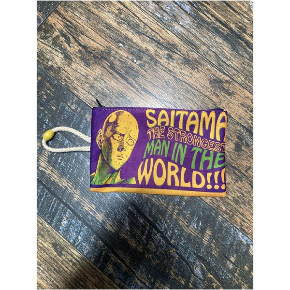 Street Bag Saitama Anime Desenli Baskılı Kalemlik , El Çantas , Baskılı Bez Çanta , Makyaj Çantası - Mor Makyaj Fırça ve Aksesuarları Fiyatı