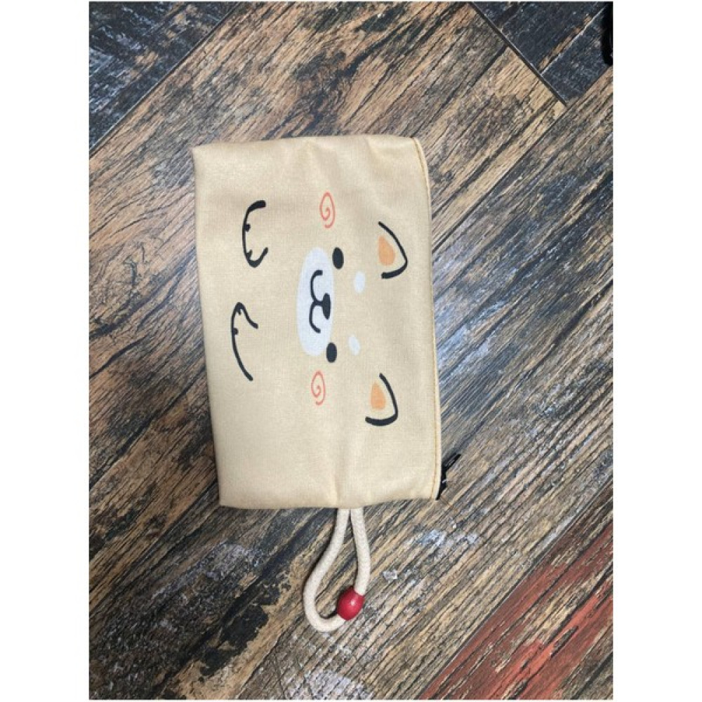 Street Bag  sevimli Kedi Baskılı Kalemlik , El Çantas , Baskılı Bez Çanta , Makyaj Çantası - Krem Beige Makyaj Fırça ve Aksesuarları Fiyatı