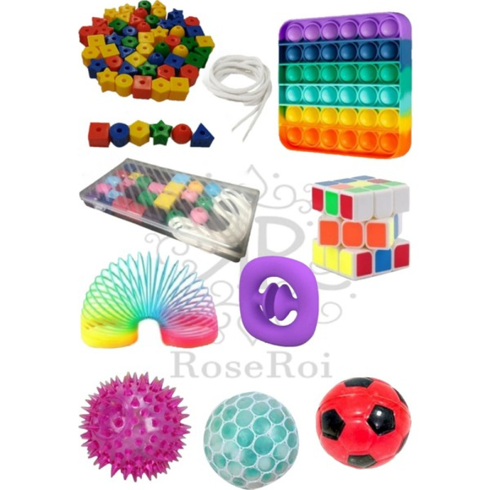 Stres Giderici Set Popit Snapperz Işıklı Top Zeka Küpü Stres Yayı Stres Topu Ipe Boncuk Dizme Set Eğitici Oyuncak Fiyatı