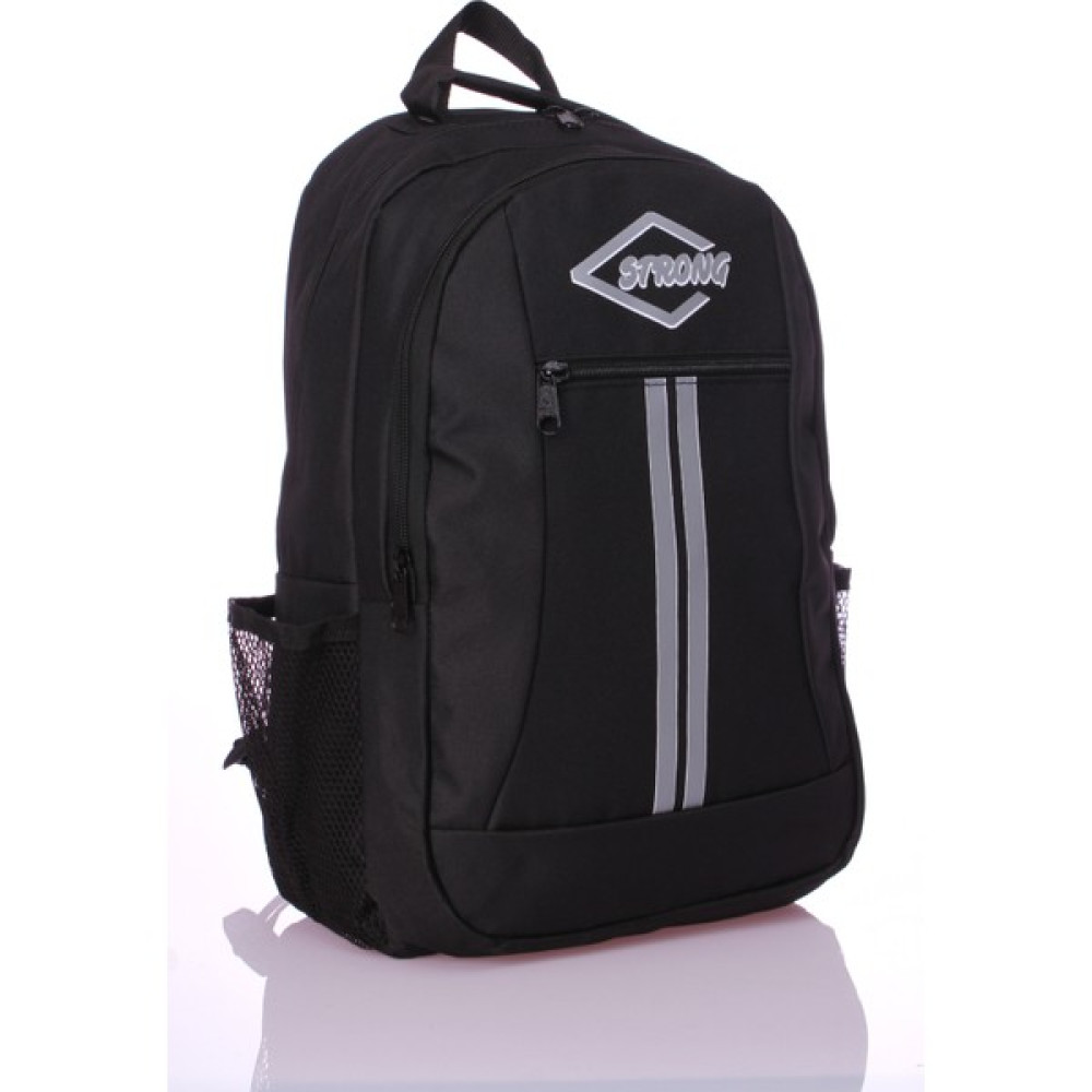 Strong Bag Strong Çok Gözlü Geniş Hacimli Terletmeyen Ortopedik Sırt Destekli Lise Ortaokul Ilkokul Çantası 102 - Siyah - Tekli Okul Çantası Fiyatı