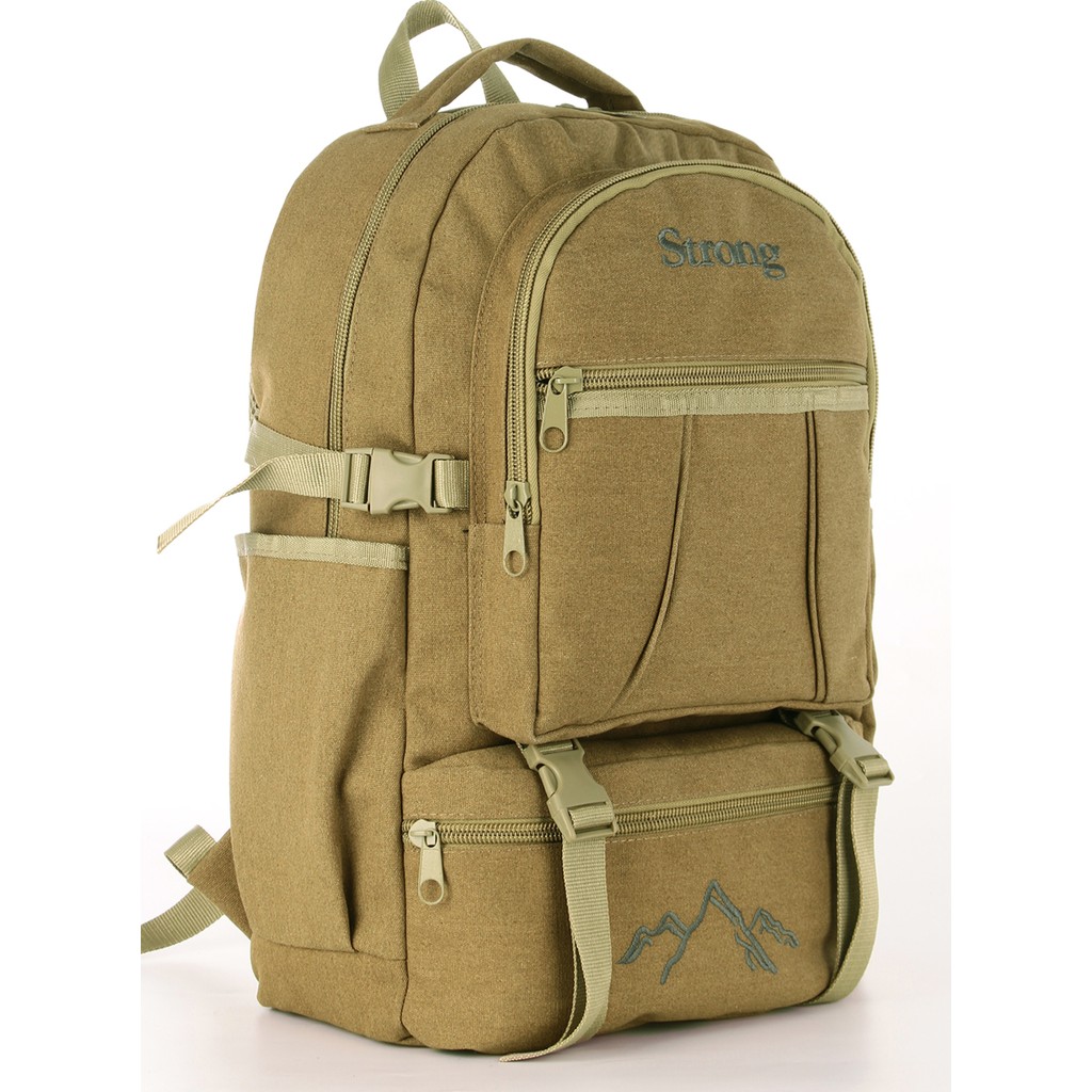 Strong Bag Strong Unisex Kanvas Kumaş Laptop Bölmeli Outdoor Sırt Çantası Dağcı Sırt Çantası ESCP01 Kanvas Tablo Fiyatı