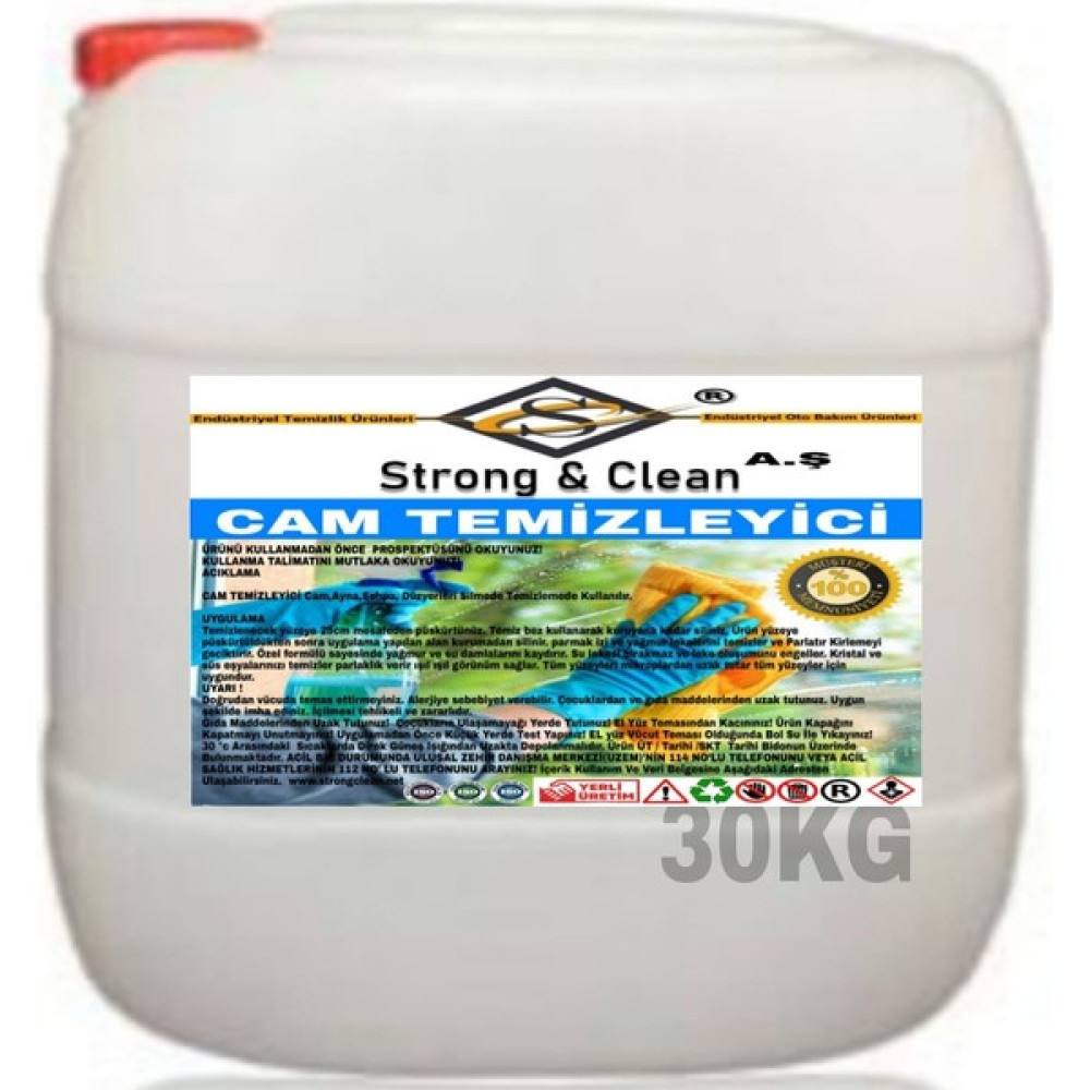 Strong & Clean Cam Sil 30 kg - 30 lt Temizlik Malzemeleri Fiyatı