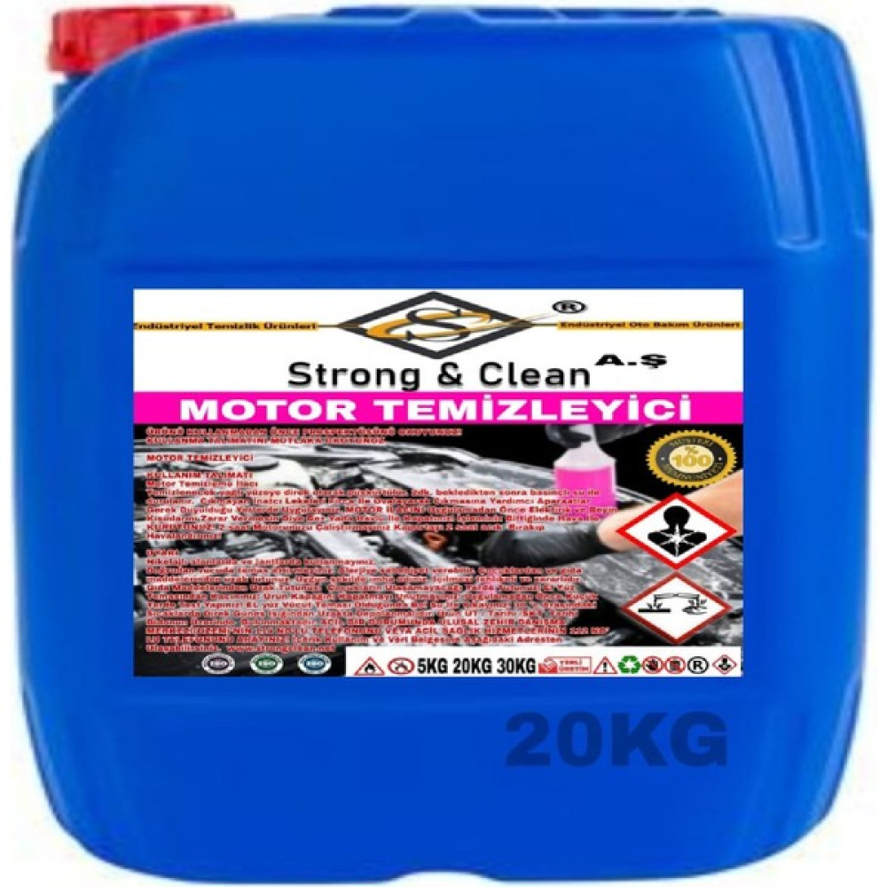 Strong & Clean Motor Temizleme Ilacı 20 Kg Oto Boyaları Fiyatı