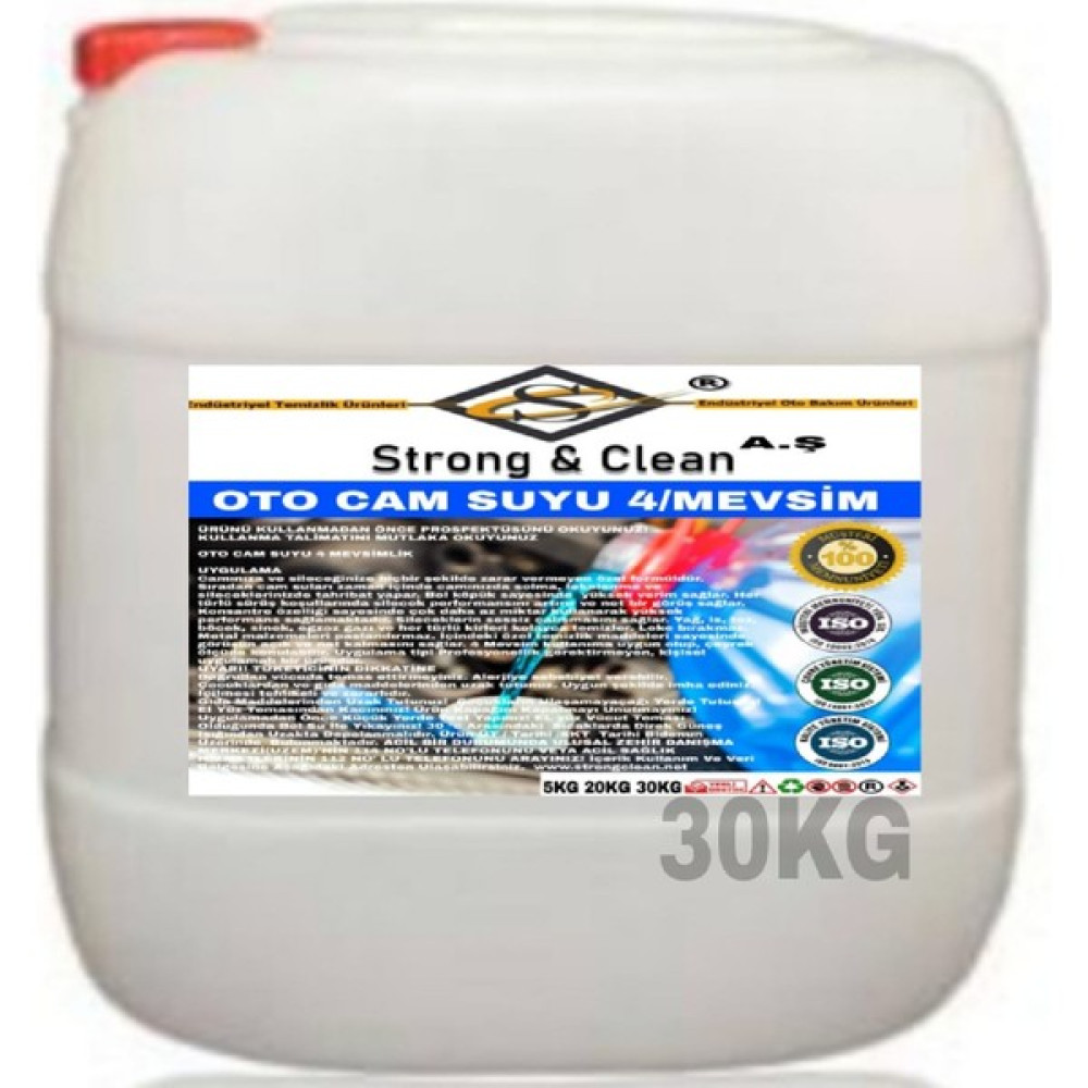 Strong & Clean Oto Cam Suyu 30 Kg Oto Boyaları Fiyatı