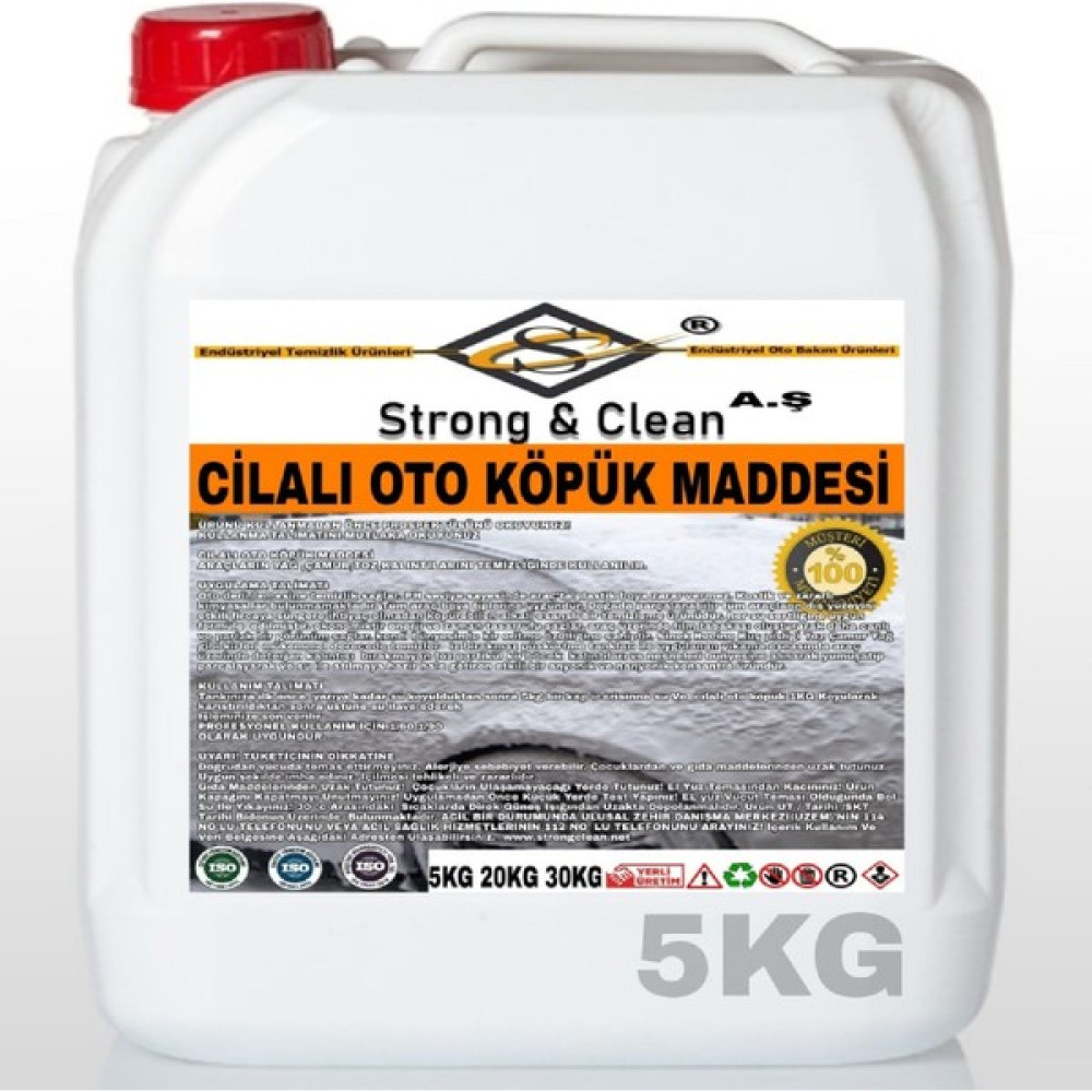 Strong & Clean Oto Köpük Cilalı 5 kg Oto Yıkama Ürünleri Fiyatı