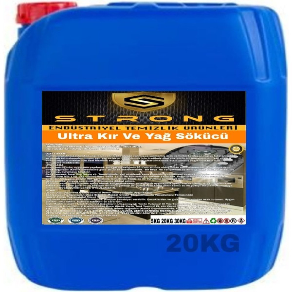 Strong Kir ve Yağ Çözücü Ultra 20 kg - 20 lt Oto Boyaları Fiyatı