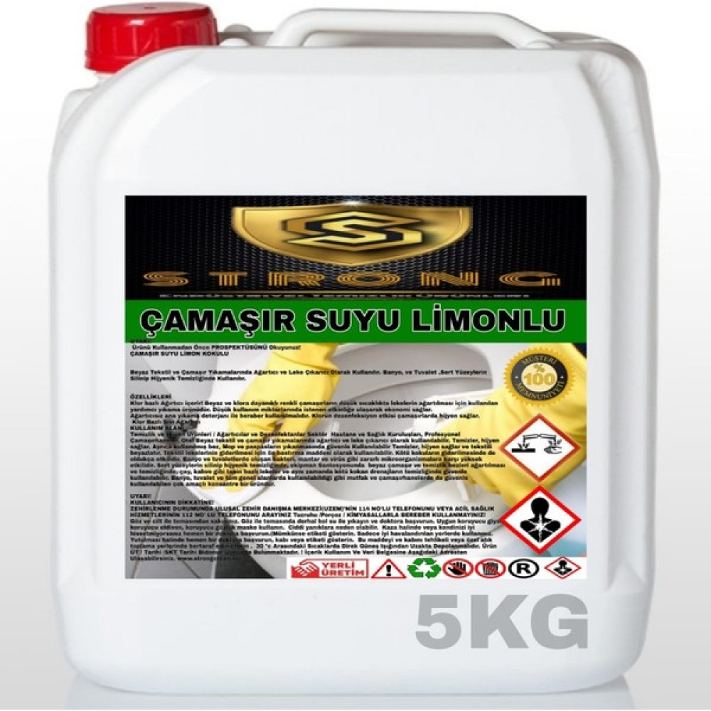 Strong Limon Kokulu Çamaşır Suyu 5kg - 5 lt Oto Boyaları Fiyatı
