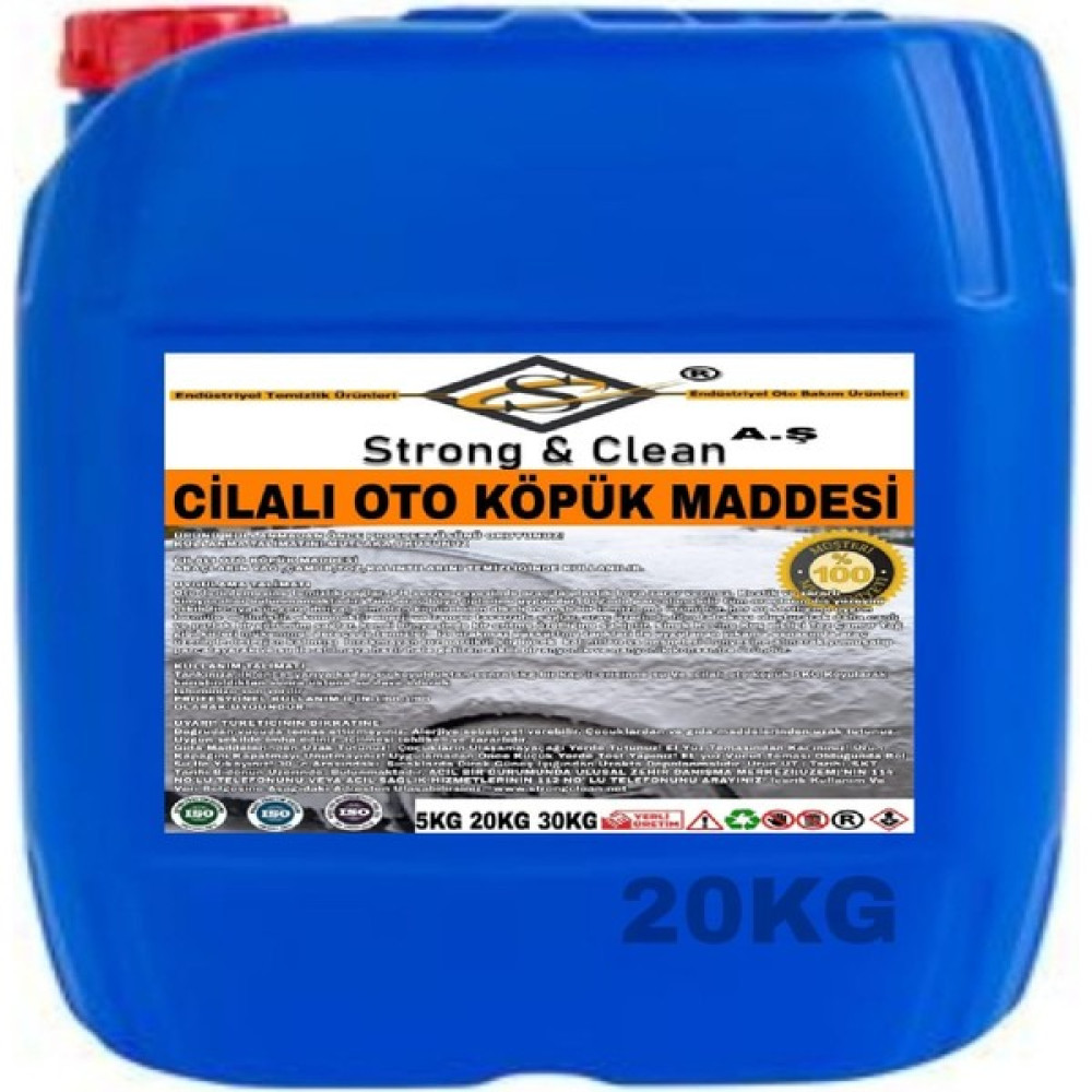 Strong&Clean Cilalı Oto Köpük 20 Kg Oto Yıkama Ürünleri Fiyatı