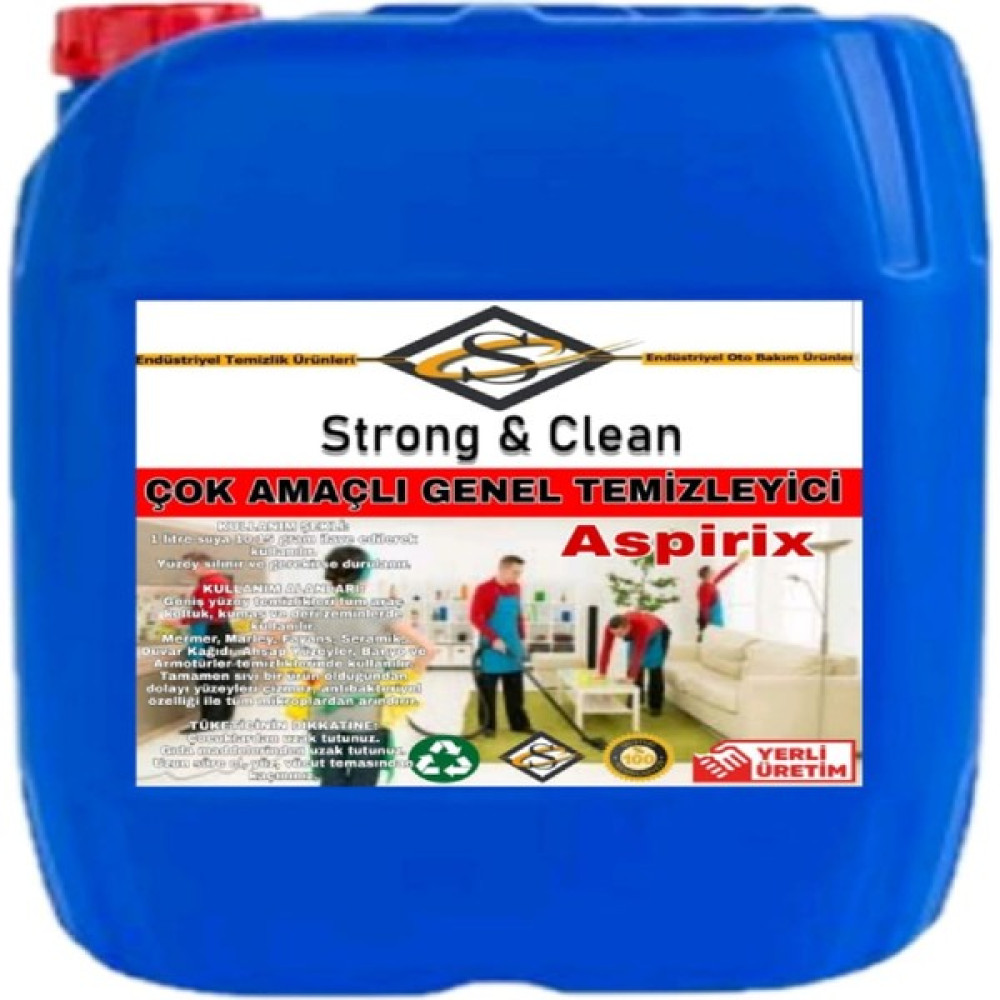 Strong&Clean Çok Amaçlı Genel Temizleyici Asprix 20 kg - Şeffaf Temizlik Malzemeleri Fiyatı