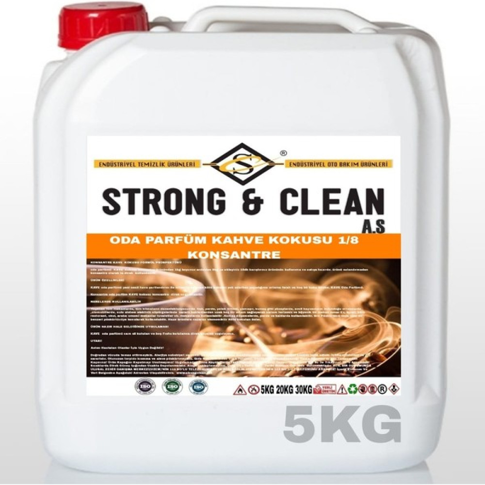 Strong&Clean Oda Parfüm Konsantre 1/8 Kahve Kokulu 5 kg Oda Kokusu Fiyatı