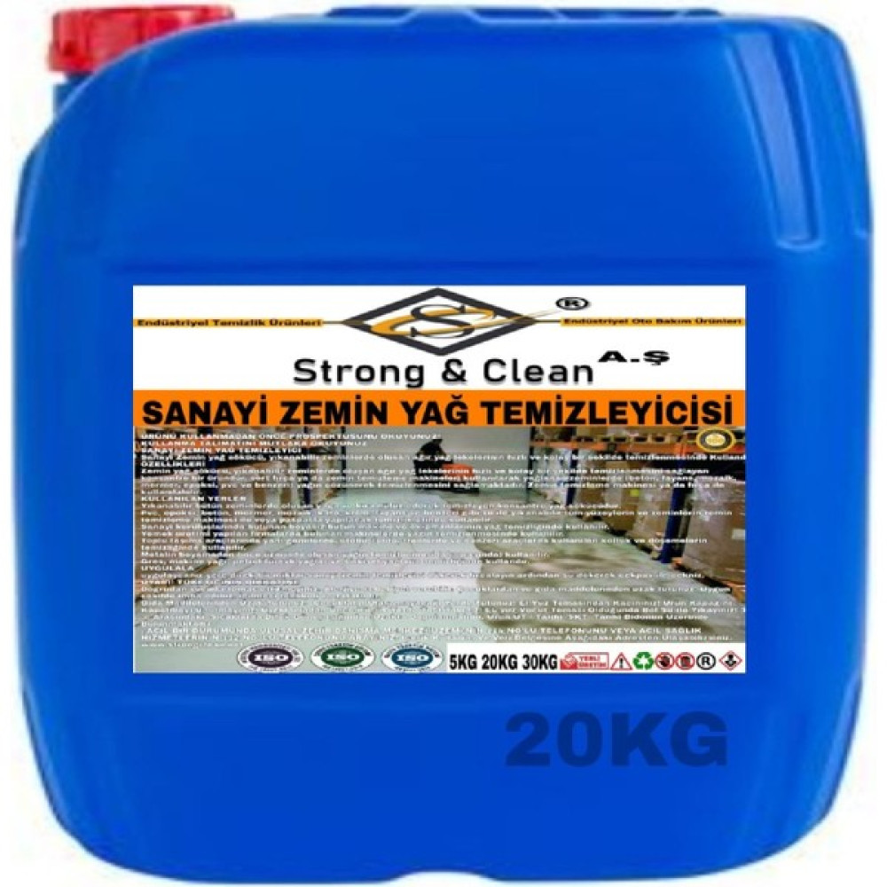 Strong&Clean Sanayi Zemin Yağ Çözücü 20kg Oto Dış Aksesuar & Yedek Parça Fiyatı