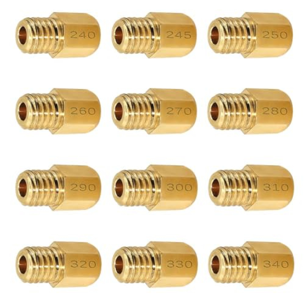 Strongthium Main Jet Kit for Mikuni VM TM Carburetors Large Hex VM4/042 240# ~ 340#