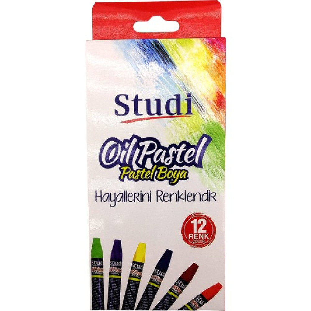 Studi Oil Pastel Boya 12 Renk Pastel Boya Fiyatı