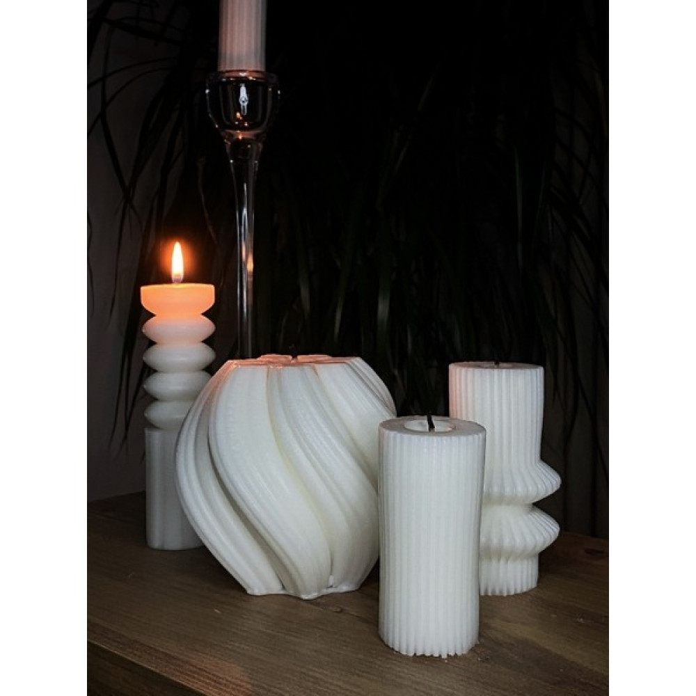 Studio Svesh Estetik Dekoratif Kokulu 4'lü Mum Seti Doğal Vegan Soya Mum Soy Wax Candle - Beyaz - 4 Adet Dekoratif Mum Fiyatı