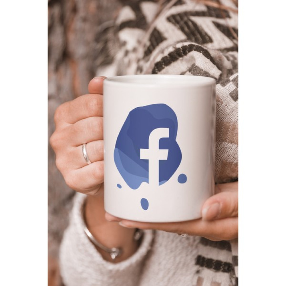 Stüdyo SM Facebook Logo Vektörel Çizim Baskılı Kupa Bardak Oto Boyaları Fiyatı