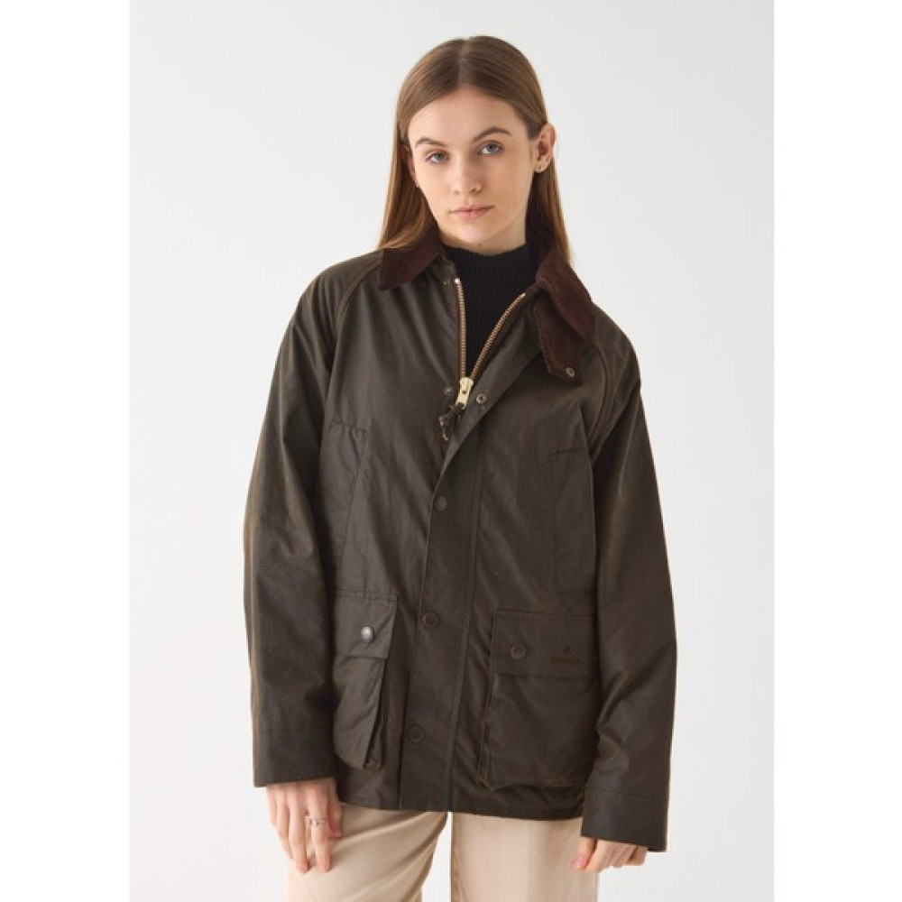 Stuf&co Barn Yağlı Ceket (Olive)/ Wax Jacket (Olive)/ Barn Yağlı Ceket (Olive)/ Barn Waxed Cotton Jacket Bayan Mont Fiyatı