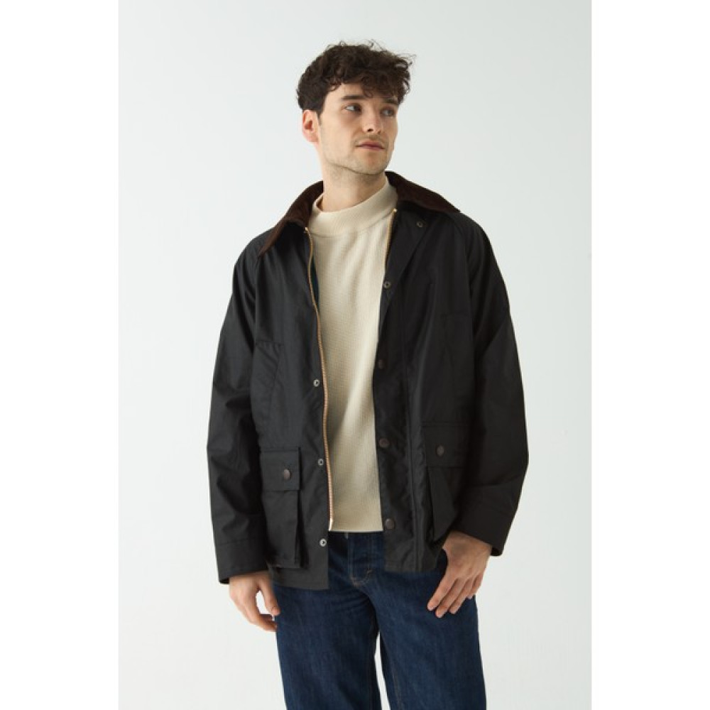 Stuf&co Barn Yağlı Ceket Siyah / Barn Wax Jacket (Black) / / Barn Waxed Cotton Jacket Erkek Mont Fiyatı