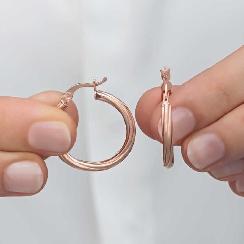 Stumbanng Gümüş Rose 3 mm Burgu Şarnel Küpe Gümüş Küpe Fiyatı