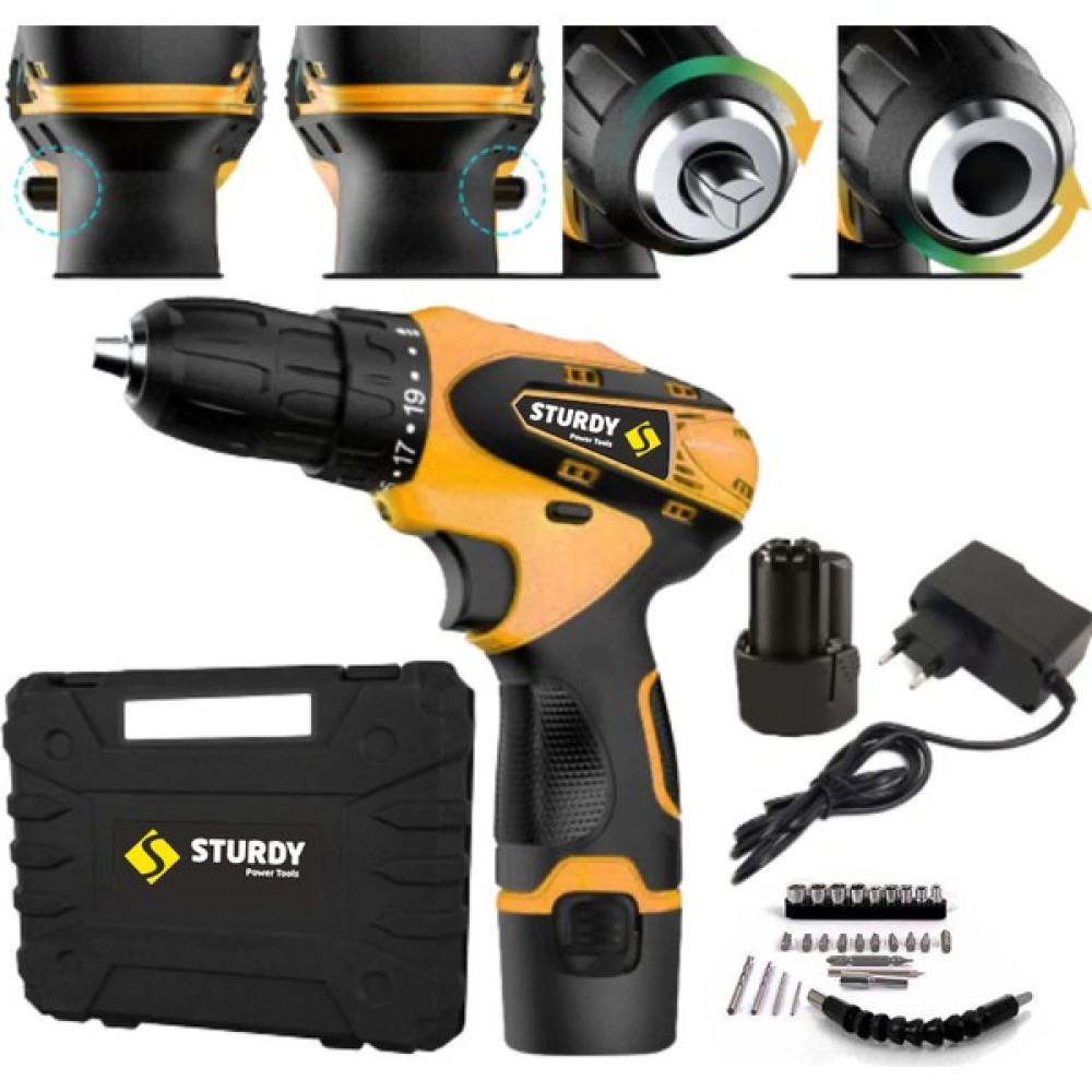 Sturdy 36 v 5 Ah Lıon Armut Tıp Matkap Setli Matkaplar Fiyatı