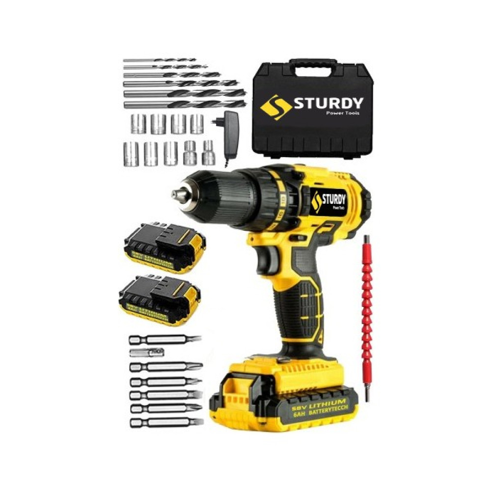 Sturdy Ci-Series 58 V 8 Ah Samsung Çift Akülü Seri Vidalama Matkap ve Usta Yardımcı Set Oto Boyaları Fiyatı