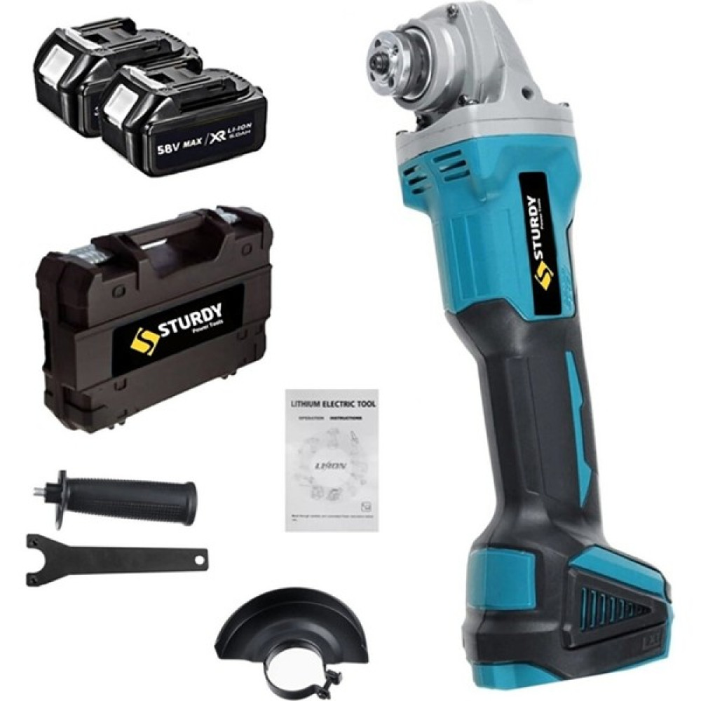 Sturdy Power Tools Japon Tech Professionel Brushless Bakır Sargı 58VOLT 8 Amper Çift Akülü Taşlama Makinası Qz-S Oto Boyaları Fiyatı