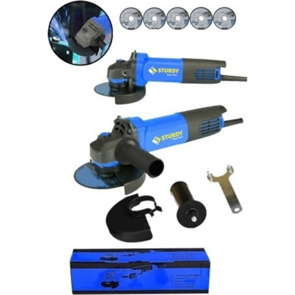 Sturdy Power Tools Japon Teknoloji Bakır Sargılı NEW2022 3400 W 115 mm Spiral Avuç Içi Kesme ve Taşlama Makinası Taşlama Makinesi Fiyatı