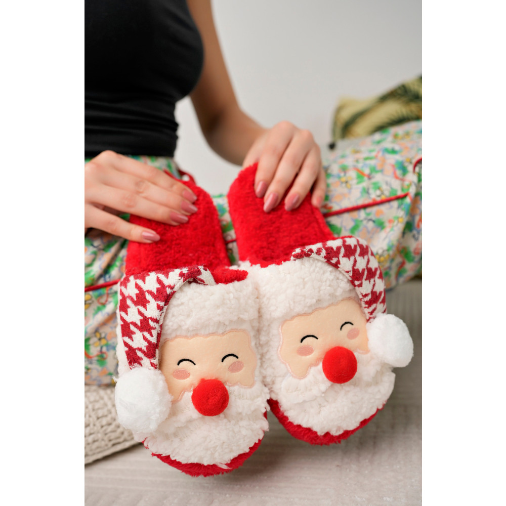 StWenn Noel Baba Yılbaşı Terliği Ev Pandufu Ev Terliği Misafir Terliği 38-39 Beden Unisex Sandalet Fiyatı