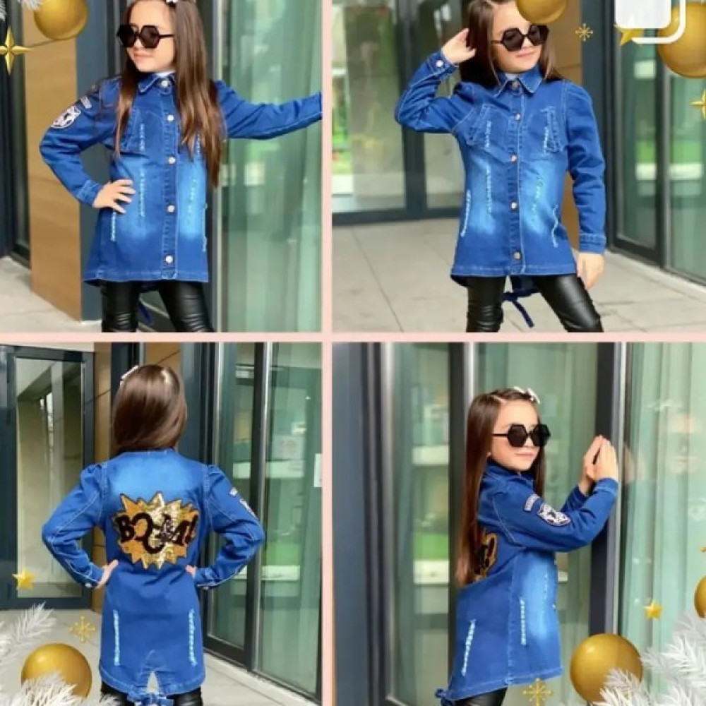 Style Butik Kız Çocuk Kot Trençmont Kız Çocuk Mont Fiyatı