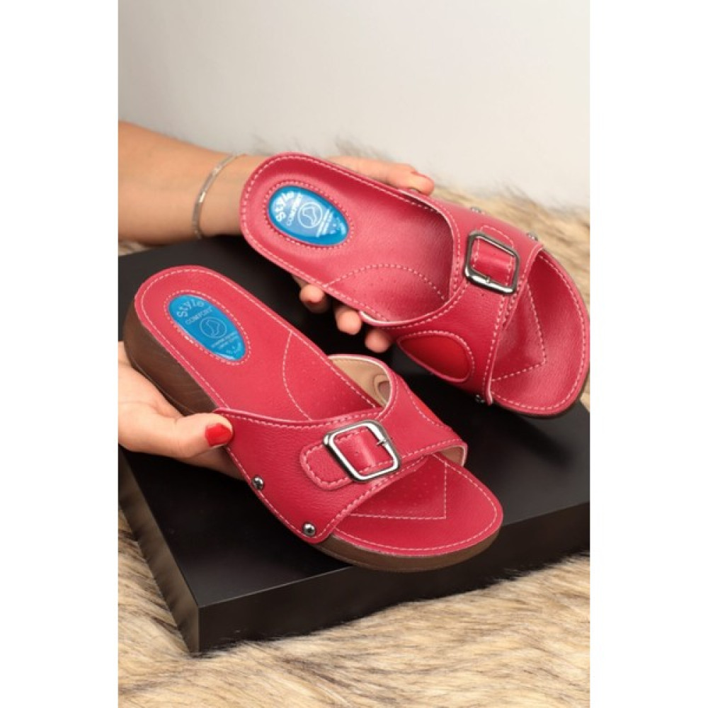 Style Comfort Tabanlı Topuk Dikeni ve Halluks (Kemik Çıkıntısı) Terliği Kırmızı10 Kadın Terlikleri ve Sandaletleri Fiyatı