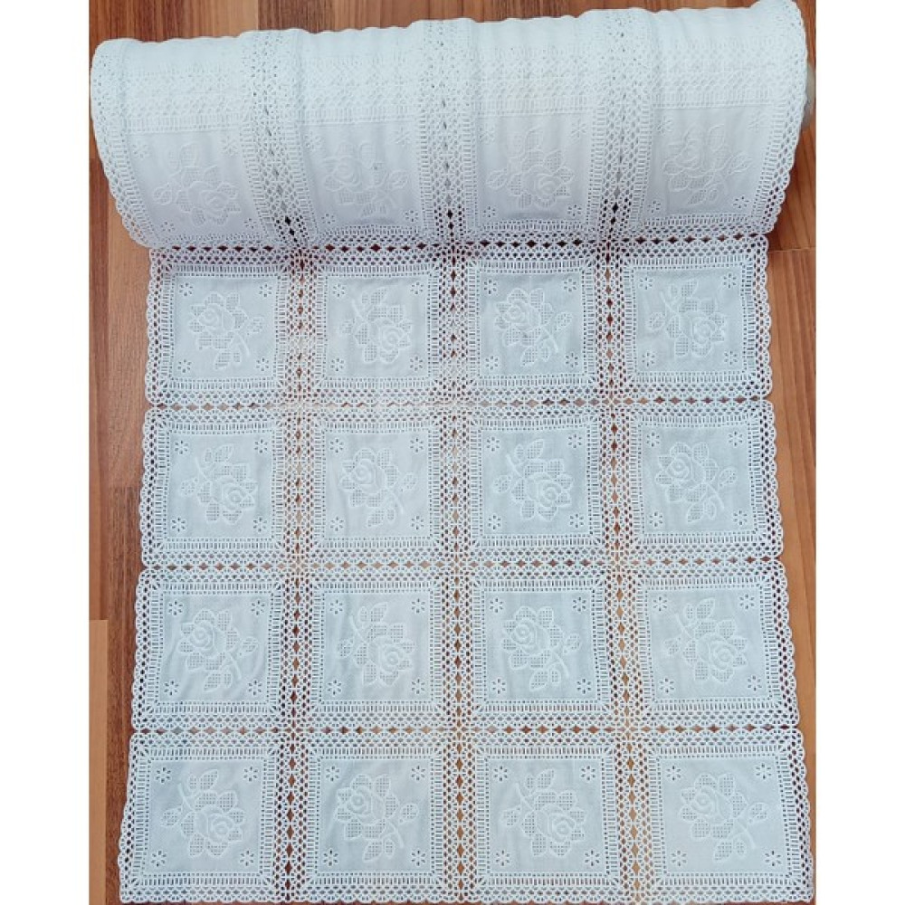 Style Dantel Pvc Raf Dolap Çekmece Örtüsü / Eni 50 cm x 10 Mt-- Dantel Beyaz Çiçek O5 ÇİÇEK456 Nalburiye & Hırdavat Fiyatı