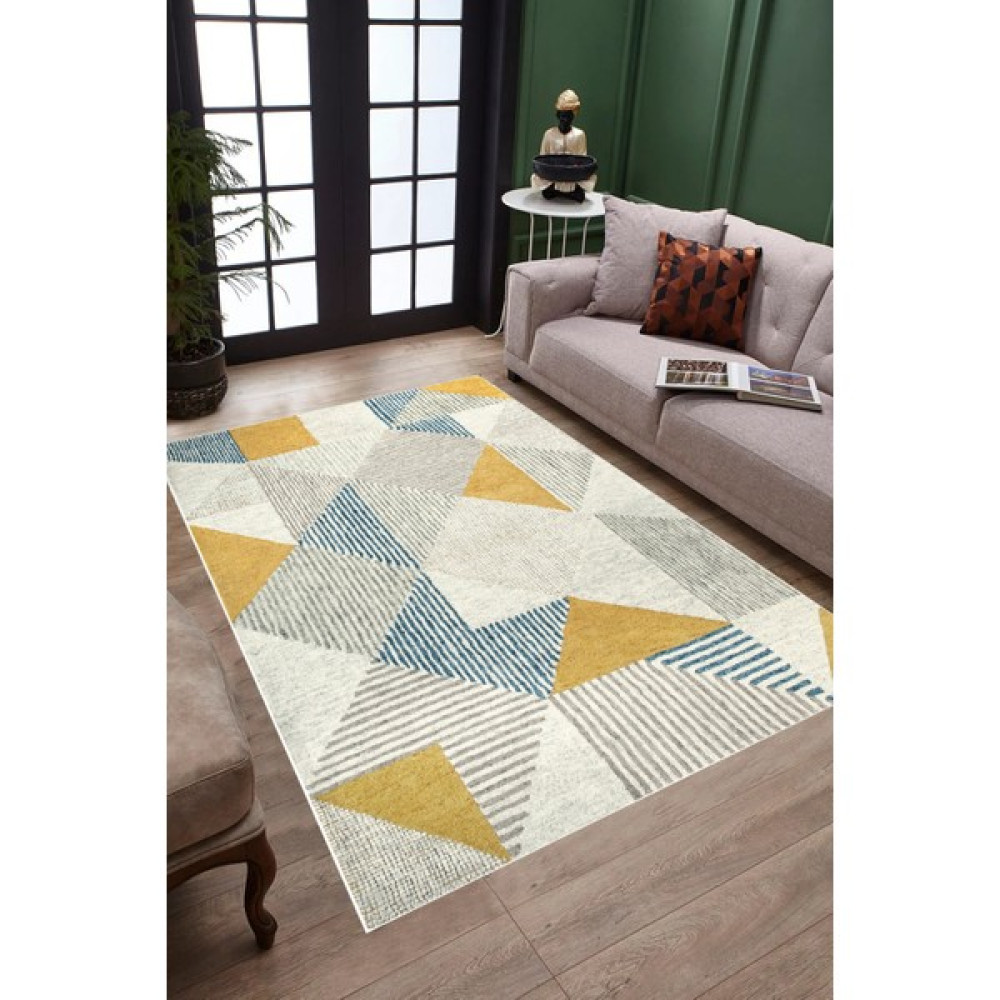 Style Home Dijital Baskılı Kaymaz Taban Yıkanabilir Salon Halısı Mutfak Halısı Koridor Halısı - 100 x 200 cm - Renkli Salon Halısı Fiyatı