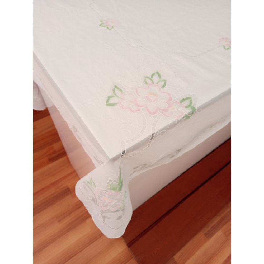 Style Meiwa Lux Kumaş Görünümlü Silinebilir Leke Tutmaz Kaymaz Masa Örtüsü /eni: 122 Cmx 152 cm - 4 ve 6 Kişilik - Beyaz - 120 x 150 cm Masa Örtüsü Fiyatı