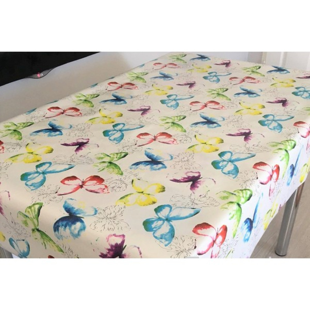 Style Opal Leke Tutmaz Kaymaz Astarlı Pvc Masa Örtüsü - Renkli - 110 x 140 cm Masa Örtüsü Fiyatı
