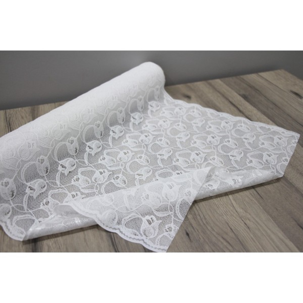 Style Pvc Dantel Kaymaz Raf Dolap ve Çekmece Örtüsü Dantel (50 cm x 5 Mt) - Lale 001 Nalburiye & Hırdavat Fiyatı