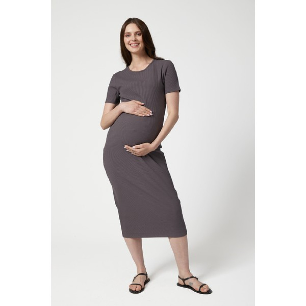 Style The Bump Camille Hamile Elbise Antrasit Hamile Giyim Fiyatı