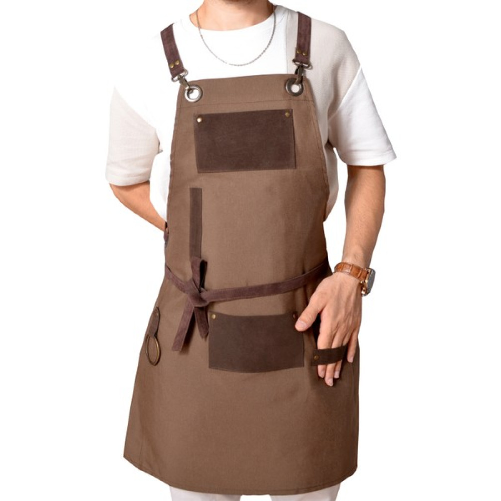 Styleapron Barista Cafe-Restaurant-Berber-Kuafor-Otel-Önlüğü Cora - 46 - Kahverengi Oto Boyaları Fiyatı