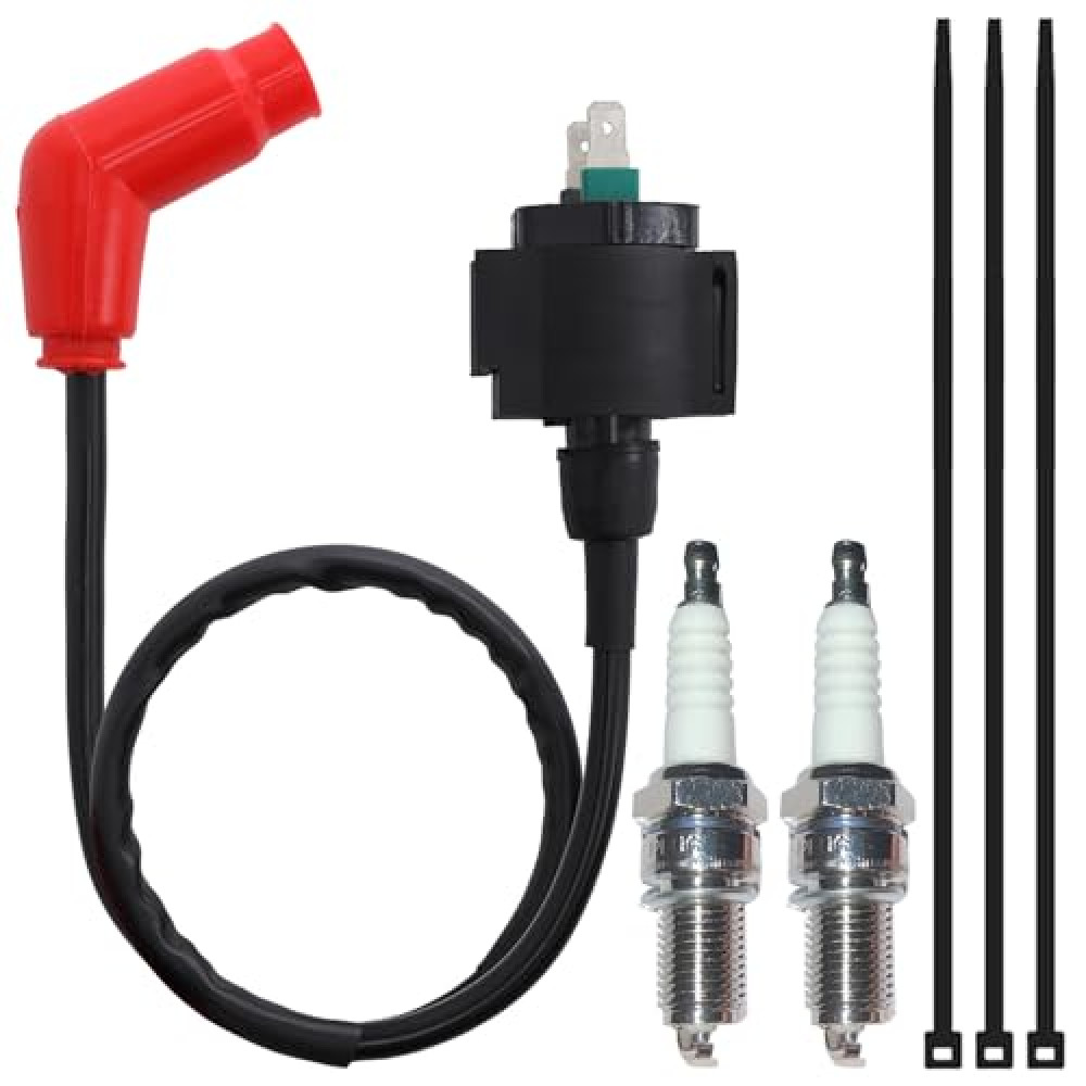 Stylemafia Ignition Coil Pack spark plug Fit for HONDA 450S 450ES 350S 350ES TRX450 FE FM ES S Rancher 350 TRX350 FE FM TE TM Foreman 400 450