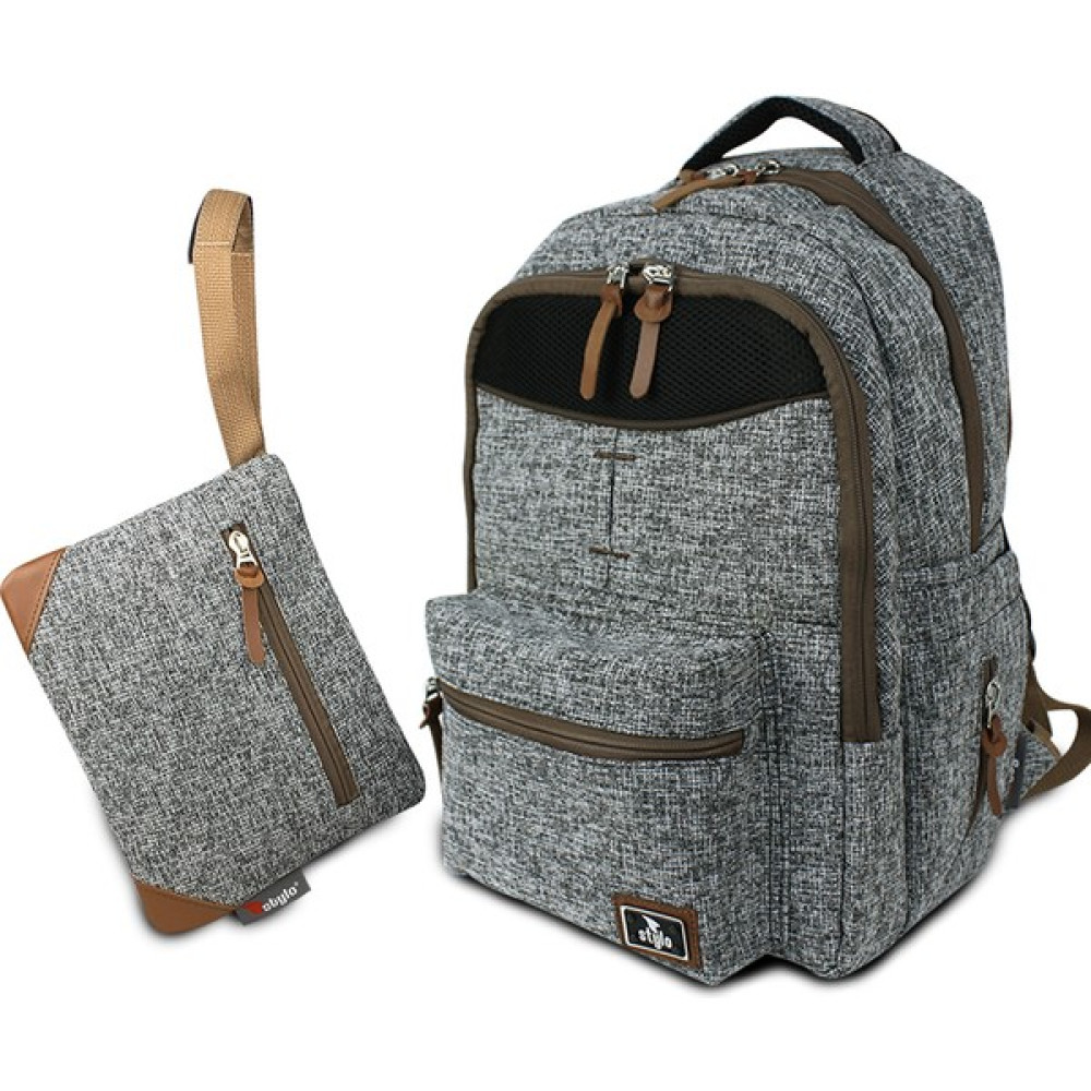 Stylo Grand Backpack Bebek Bakım Sırt Çantası-Gri - Gri Bebek Bakım Çantası Fiyatı