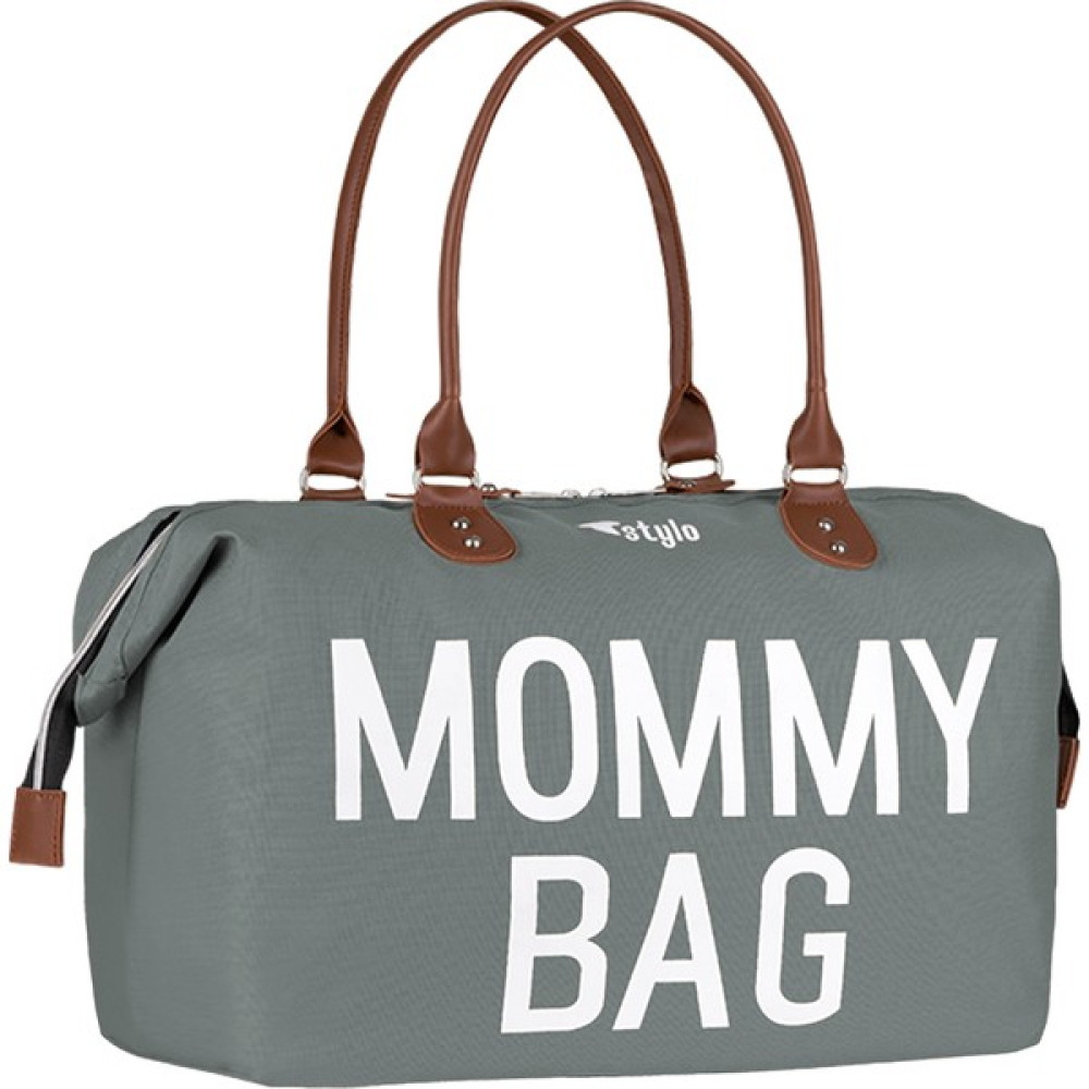 Stylo Mommy Bag Baskılı Anne Bebek Bakım Çantası Usa - 61M-Gri Bebek Bakım Çantası Fiyatı