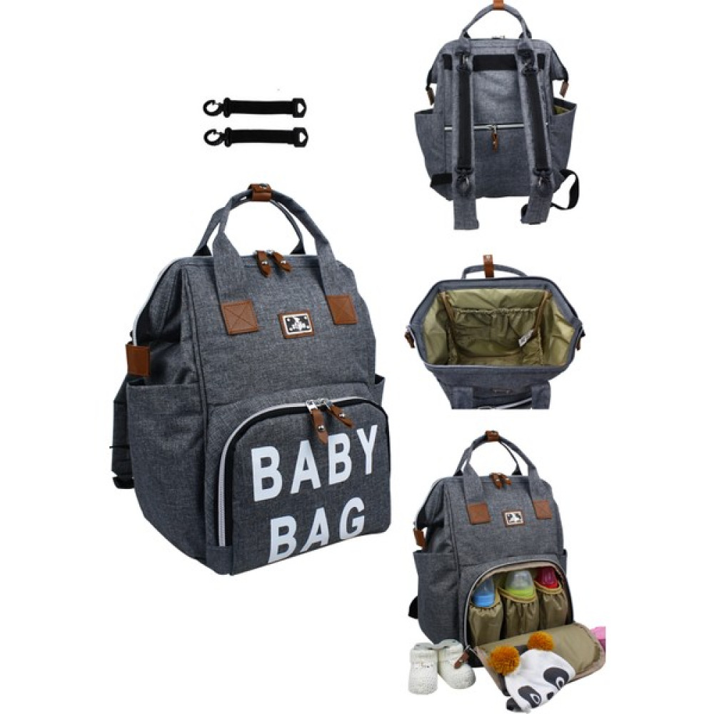 Stylo Roma Baby Bag Anne Bebek Bakım Sırt Çantası - Gri Bebek Bakım Çantası Fiyatı