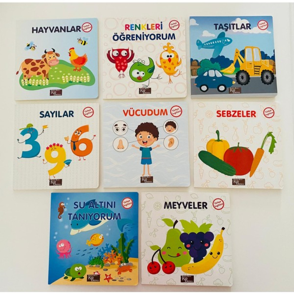 Su Altını Tanıyorum - Vücudum - Sayılar - Taşıtlar - Meyveler - Renkleri Öğreniyorum - Hayvanlar - Sebzeler 8 Kitap Diğer Fiyatı