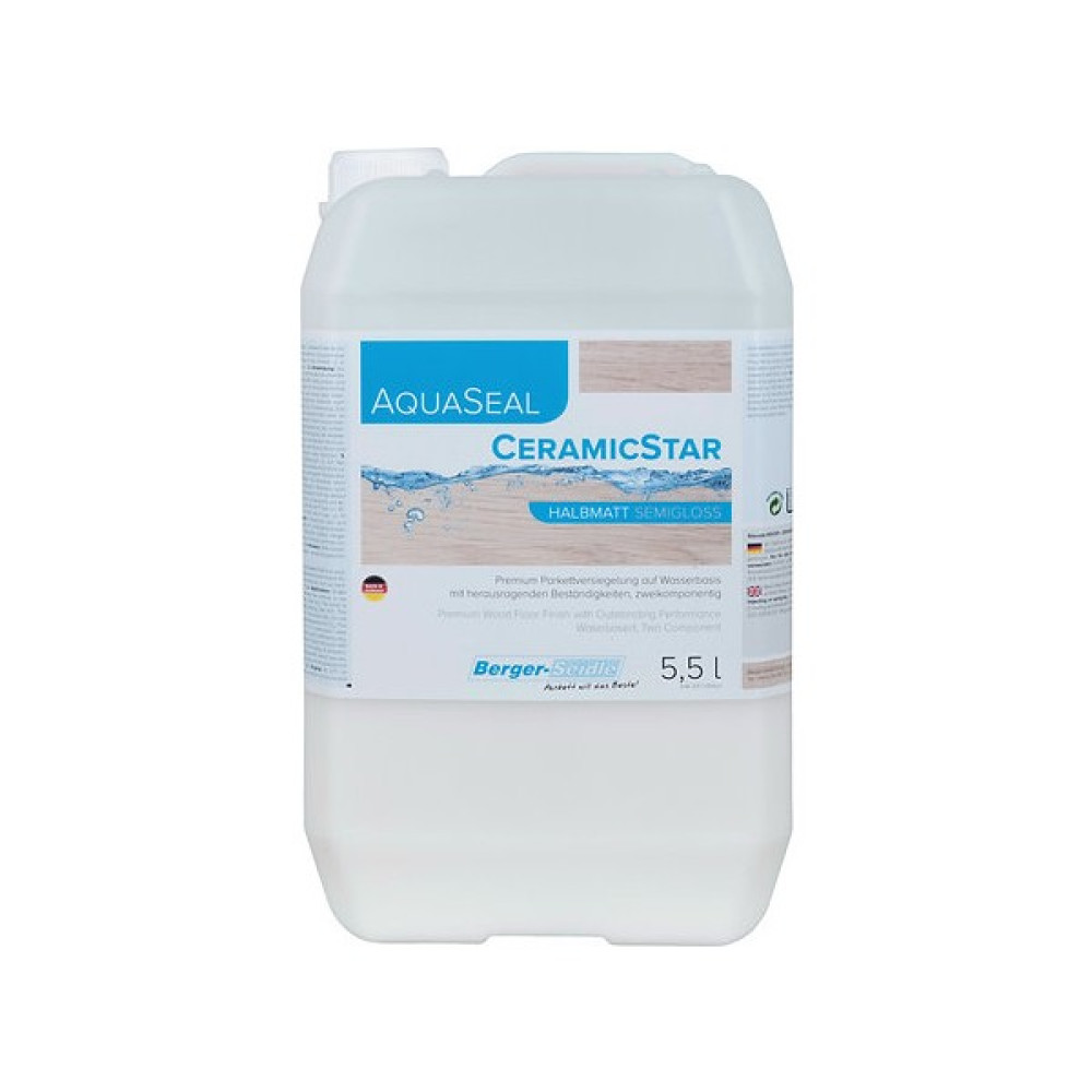 Su Bazlı Parke Cilası Yarı Mat Berger-Seidle CeramicStar 5,5 lt 2k Parke Fiyatı