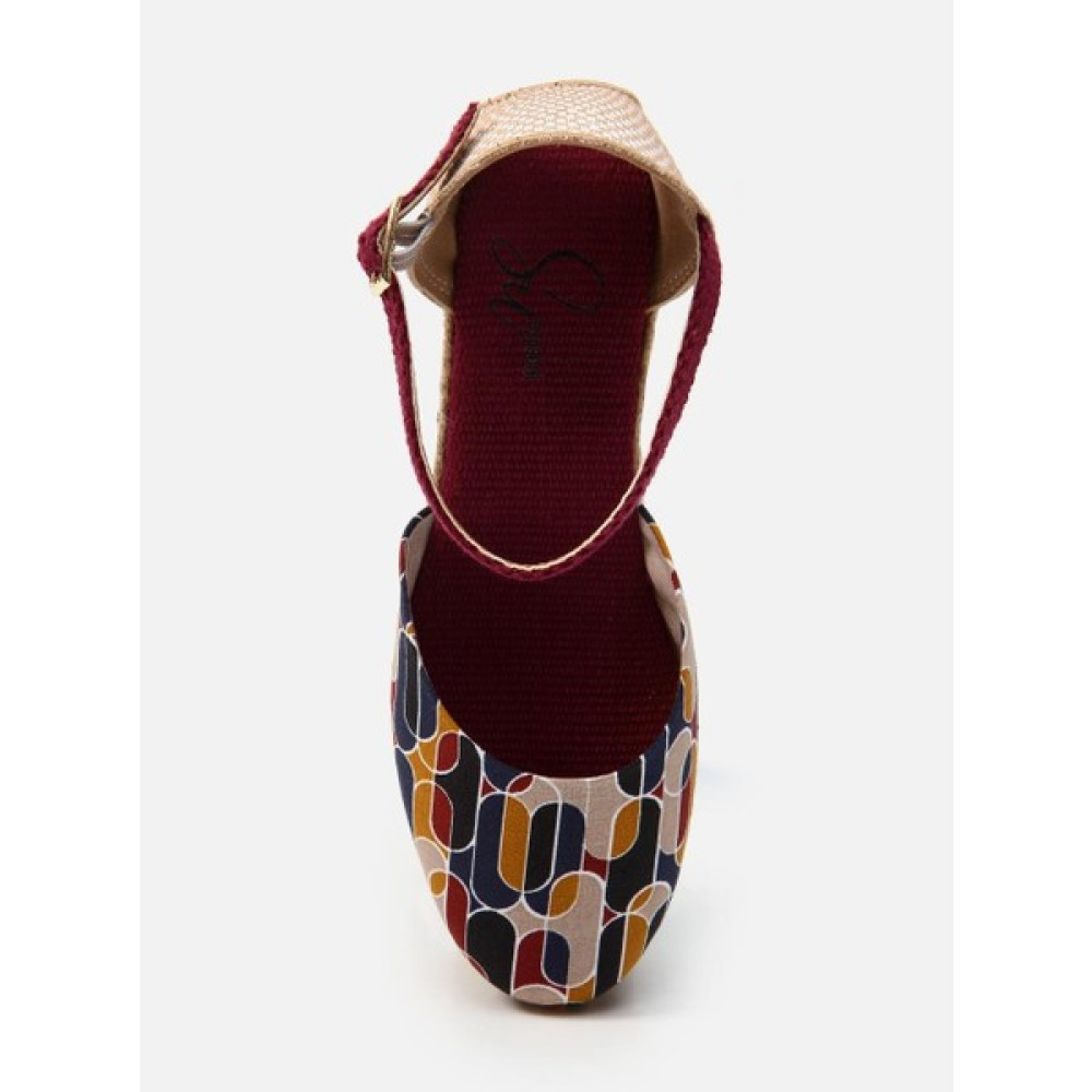 Su Espadril Margan Bordo Kadın Dolgu Topuklu Espadril Babetler Fiyatı