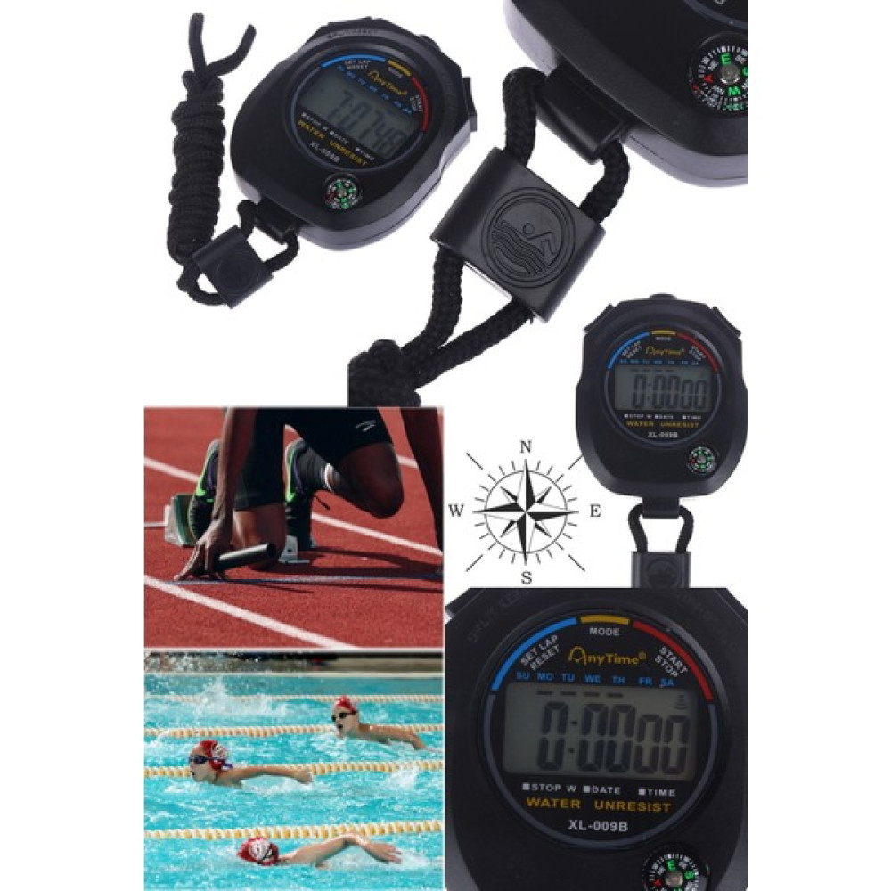 Su Geçirmez Dijital LCD Kronometre Chronograph Sayacı Profesyonel Alarm Spor El Tipi Zamanlayıcı Pro Kronometre Fiyatı