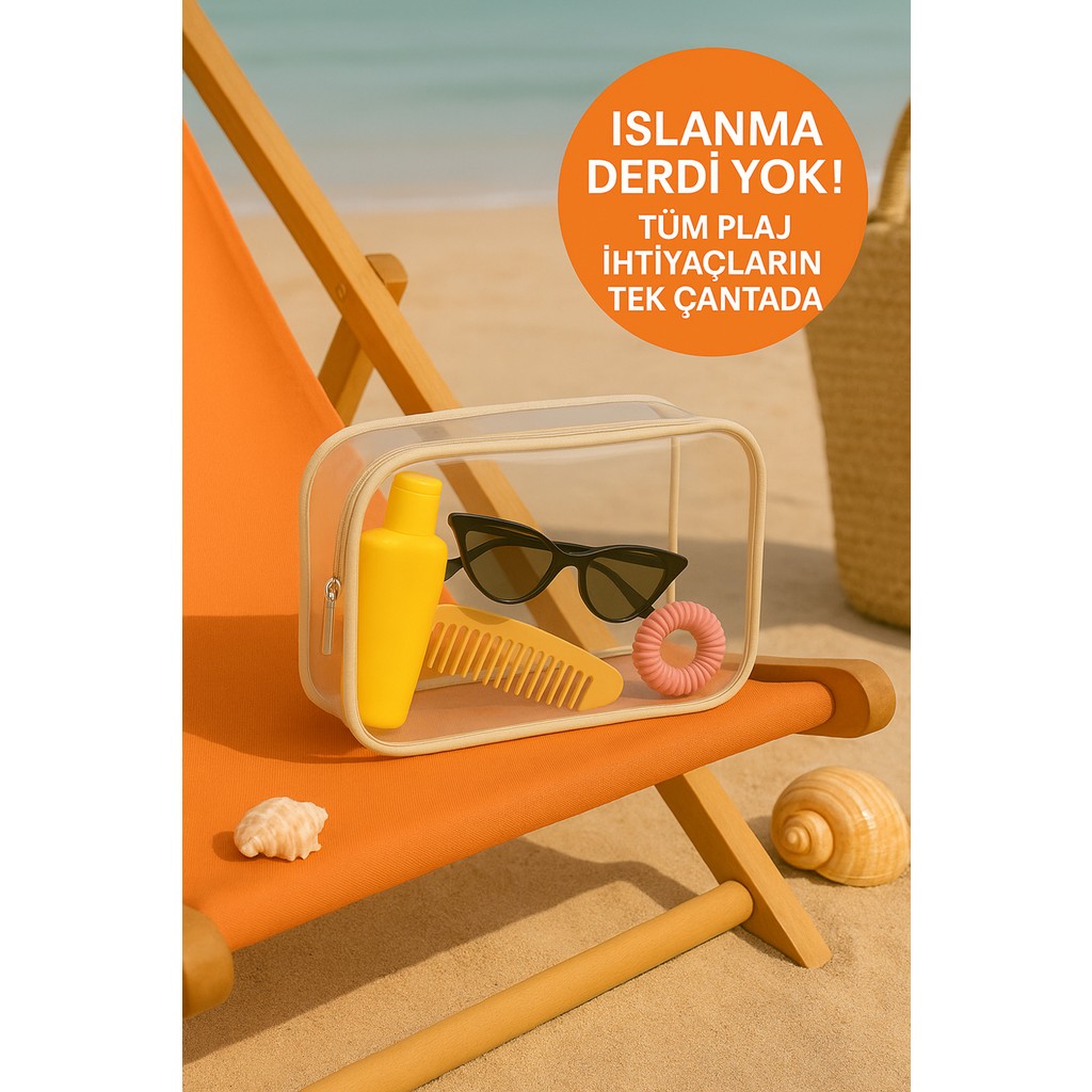 Su Geçirmez Şeffaf Plaj Çantası – Tatil Için Organizer Diğer Fiyatı