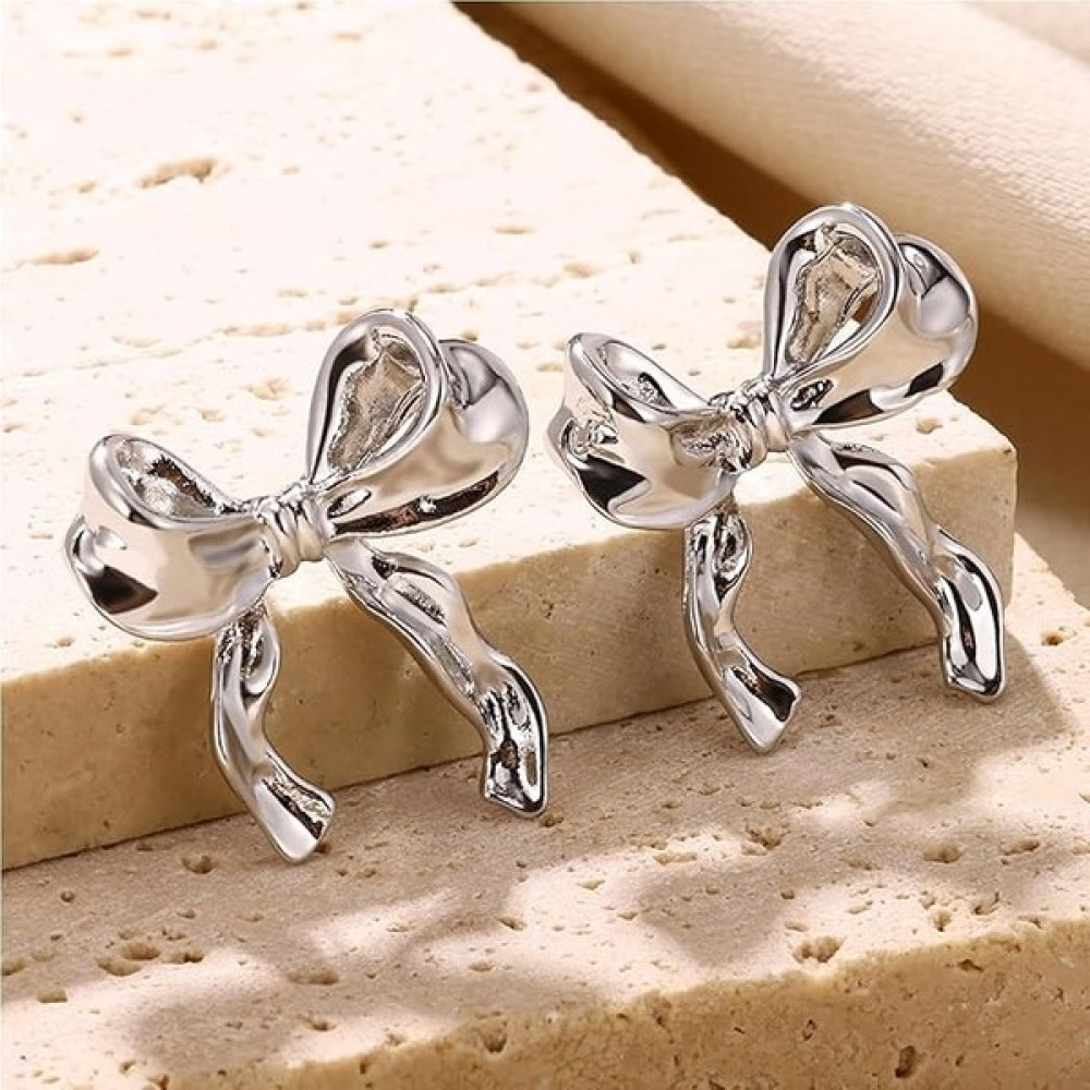 Su Jewelry Vıp Fiyonk Model Çelik Kararmaz Küpe - Silver Diğer Fiyatı