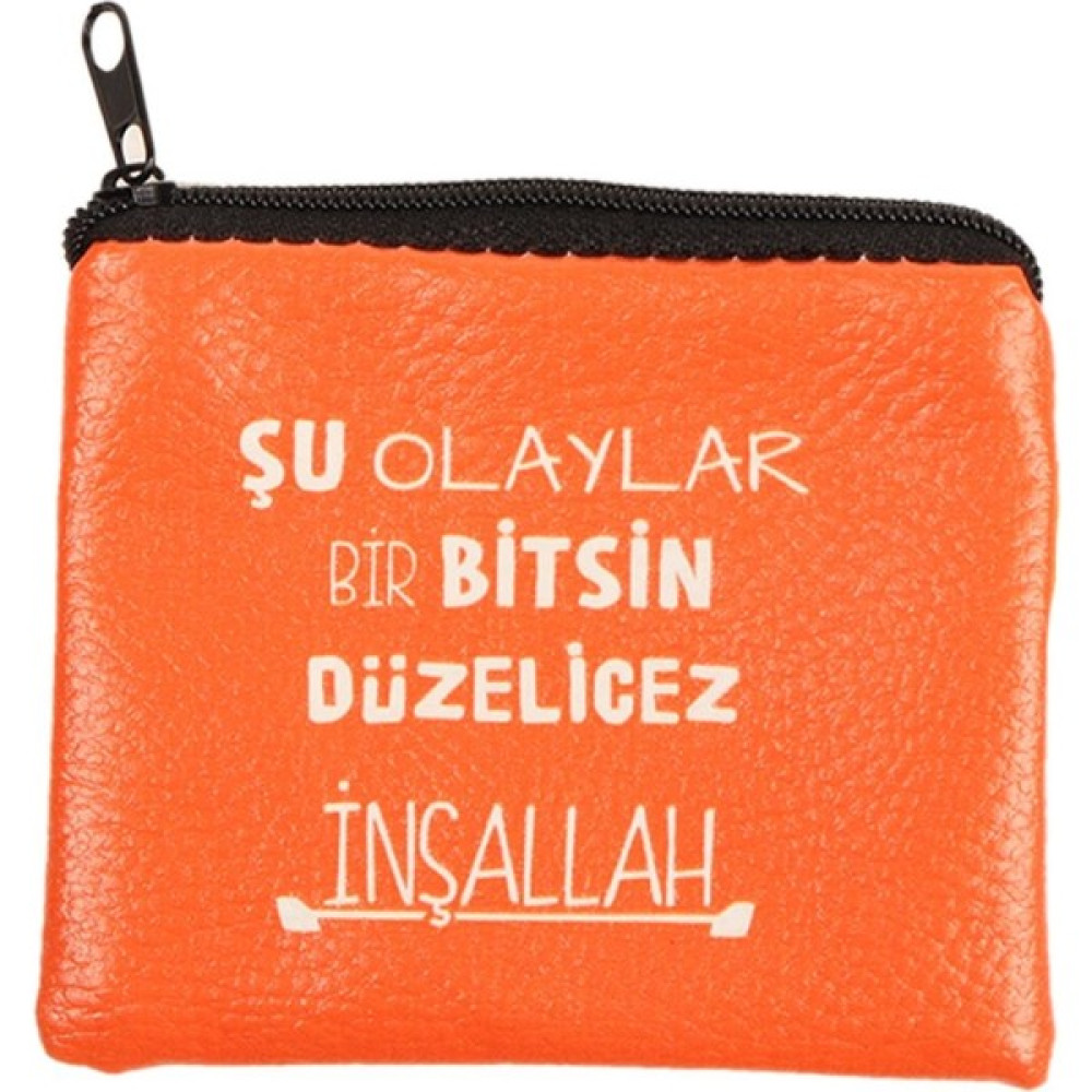 Şu Olaylar Bir Bitsin Düzelicez Tasarım Süet Bozuk Para Cüzdanı Bayan Cüzdan Fiyatı