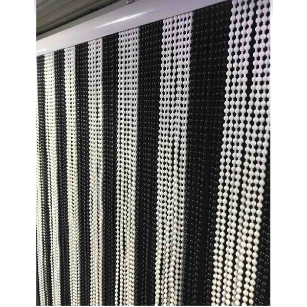 Su Perisi Kapı Boncuk Perdesi Siyah Beyaz 80X180 cm Perde Aksesuarı Fiyatı